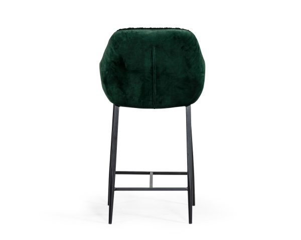 Modrest Katrina - Modern Green Fabric Bar Stool - Image 4