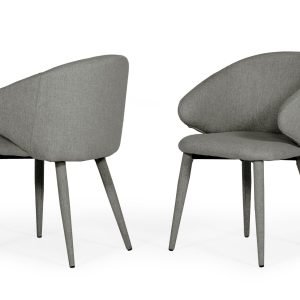 Modrest Keller - Modern Grey Dining Chair (Set of 2)