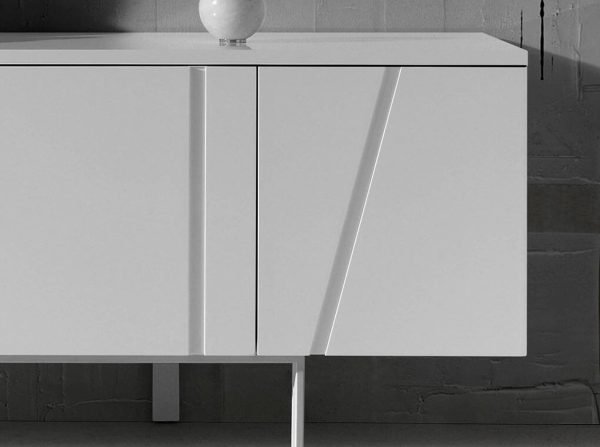 Modrest Mario - Modern White Veneer Buffet - Image 3