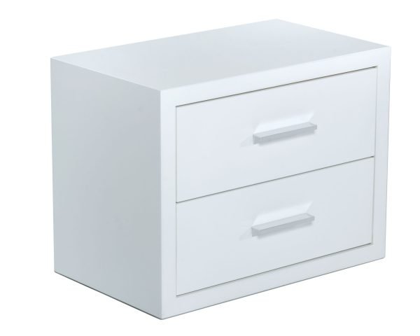 Modrest Adan - Modern White Nightstand - Image 2