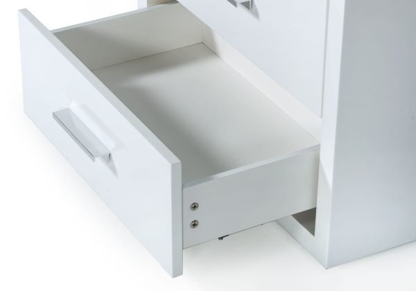 Modrest Adan - Modern White Nightstand - Image 3