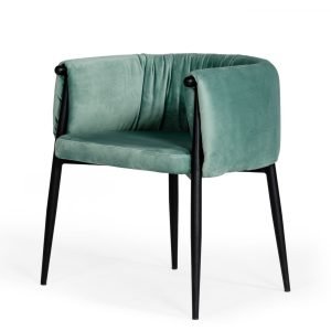 Modrest Belcaro - Modern Light Green Fabric Dining Chair