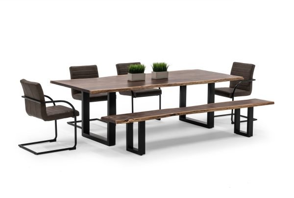 Modrest Taylor - X-Large 102" Modern Live Edge Wood Dining Table - Image 2