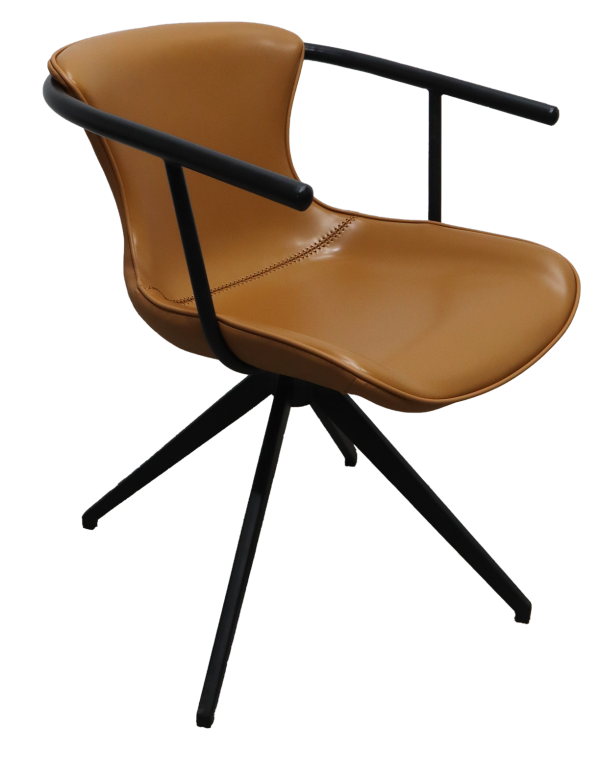 Modrest Maureen - Modern Camel & Black Dining Chair