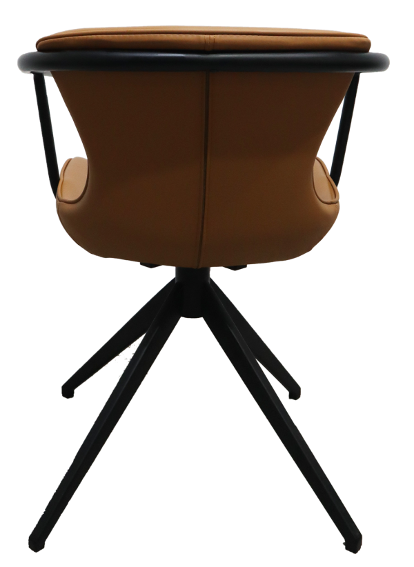 Modrest Maureen - Modern Camel & Black Dining Chair - Image 3