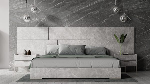 Nova Domus Marbella - Italian Modern Grey Bed Set - Image 2