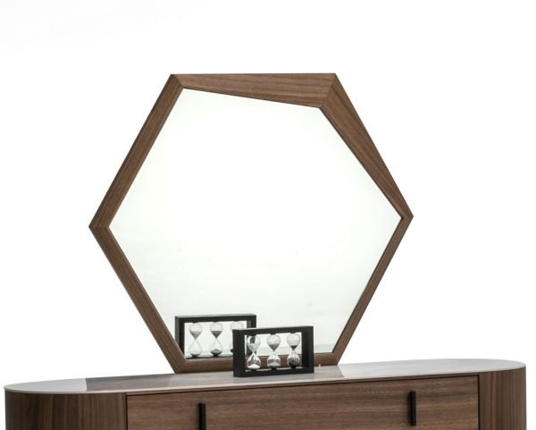 Modrest Chelton - Modern Walnut Mirror - Image 2