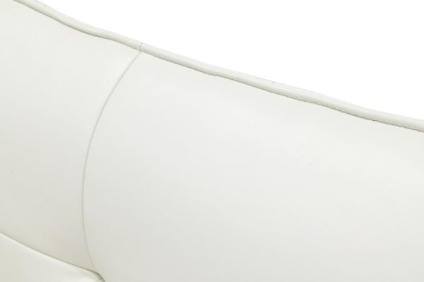 Modrest Patrick - Modern White Leather Bed - Image 4