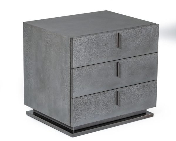 Modrest Buckley - Grey & Black Stainless Steel Bedroom Set - Image 2