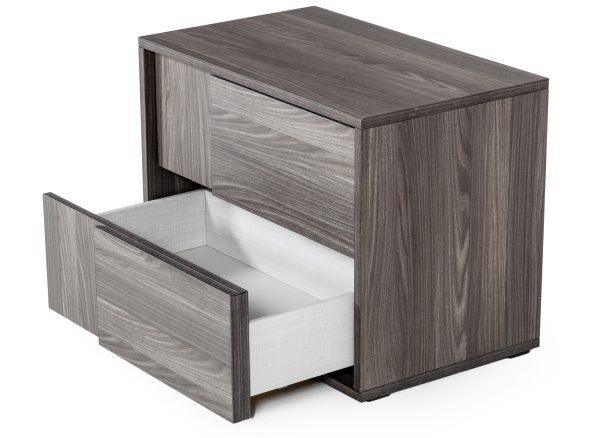 Nova Domus Asus - Italian Modern Elm Grey Bedroom Set - Image 4