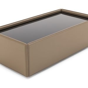 Modrest Vargas - Modern Beige Leatherette Coffee Table