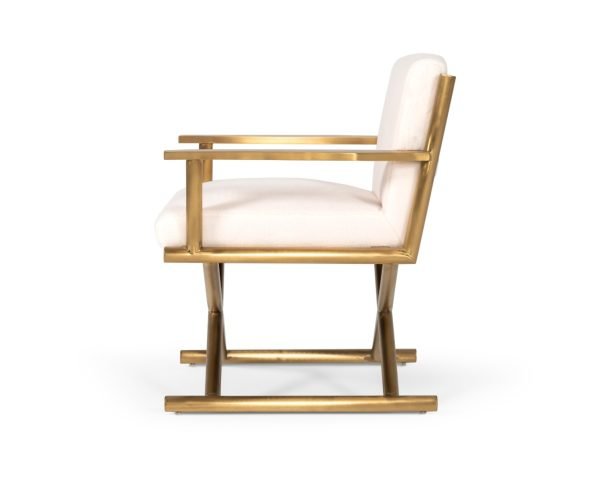 Modrest Haxtun - Modern Cream Sherpa Accent Chair - Image 5