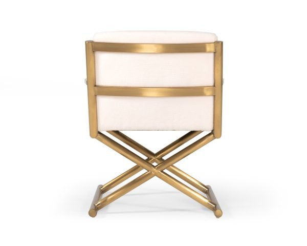Modrest Haxtun - Modern Cream Sherpa Accent Chair - Image 2