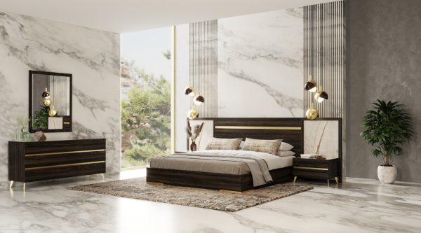 Nova Domus Velondra - Modern Eucalypto + Marble Bedroom Set - Image 5