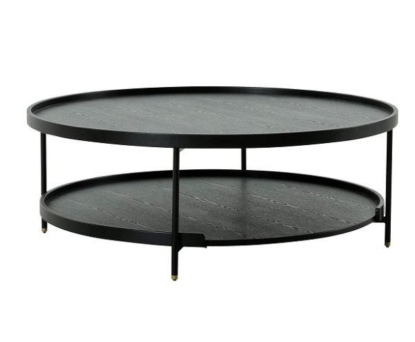 Modrest Mitchell -  Black Iron Round Coffee Table