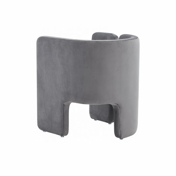 Modrest -Tirta Modern Grey Accent Chair - Image 3