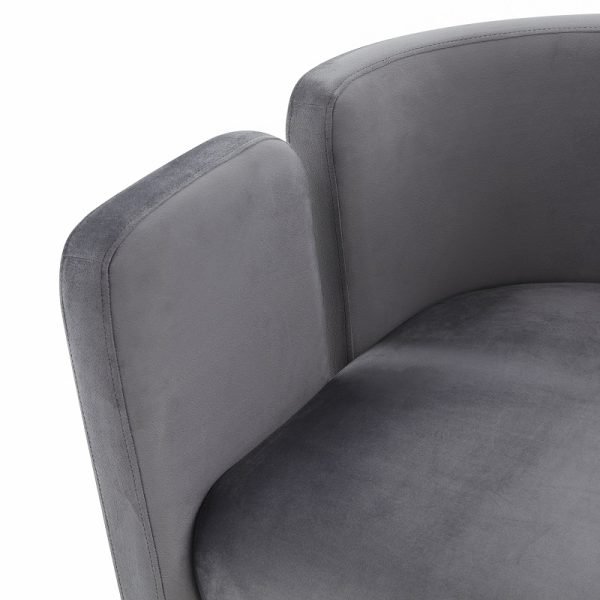 Modrest -Tirta Modern Grey Accent Chair - Image 4
