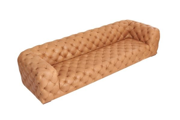 Divani Casa Dexter - Transitional Camel Tufted Sofa - Image 2