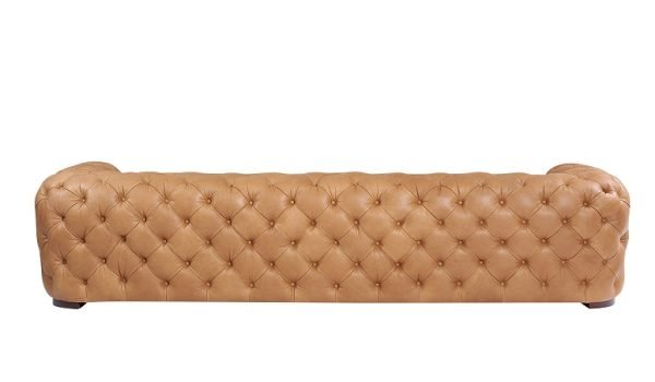 Divani Casa Dexter - Transitional Camel Tufted Sofa - Image 4