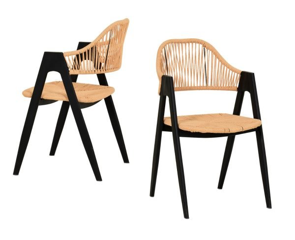 Modrest Gayle - Modern Rattan Dining Chair Set of 2 - Image 3