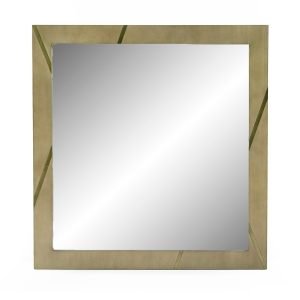 Modrest Nixa - Modern Birch + Brushed Bronze Mirror