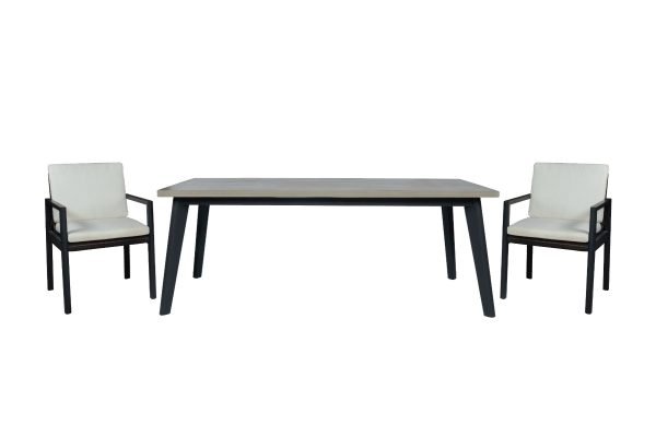 Renava Cuba - Outdoor Concrete Dining Table Set - Image 2