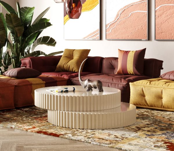 Modrest - Jacinto Modern Round Coffee Table - Image 4