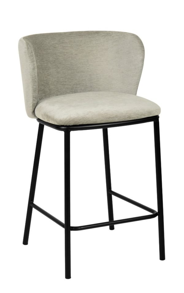 Modrest Bessie - Modern Grey Counter Stool Set of 2