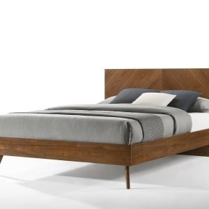 Nova Domus Kamela -Modern Walnut Q Bed