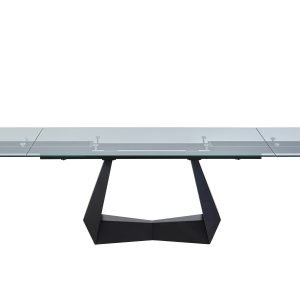 Modrest Maroney - Modern Walnut and Glass Extendable 70.5"/106" Dining Table