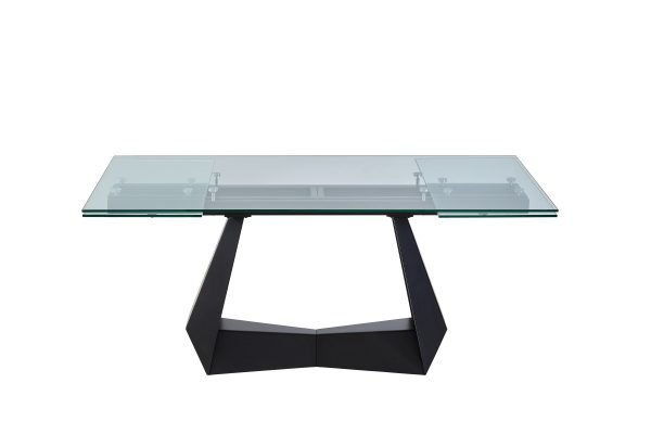 Modrest Maroney - Modern Walnut and Glass Extendable 70.5"/106" Dining Table - Image 2