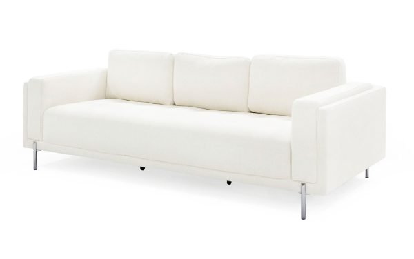 Divani Casa Schmidt - Modern Off White Fabric Sofa - Image 2