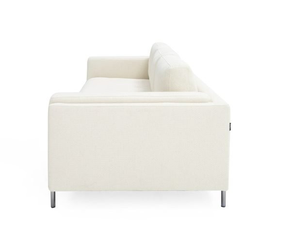 Divani Casa Schmidt - Modern Off White Fabric Sofa - Image 3