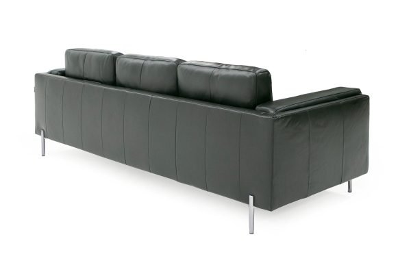 Divani Casa Schmidt - Modern Black Leather Sofa - Image 5