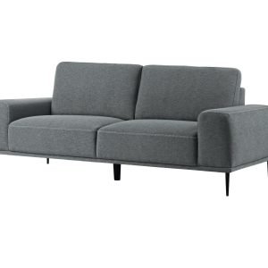 Divani Casa Fonda - Modern Grey Fabric Sofa