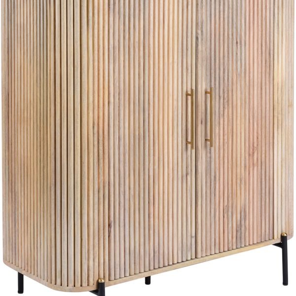 Modrest - Cambridge White Marble & Mango Tall Buffet - Image 3