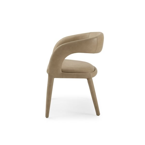 Modrest Faerron - Modern Tan Leatherette Dining Chair - Image 3