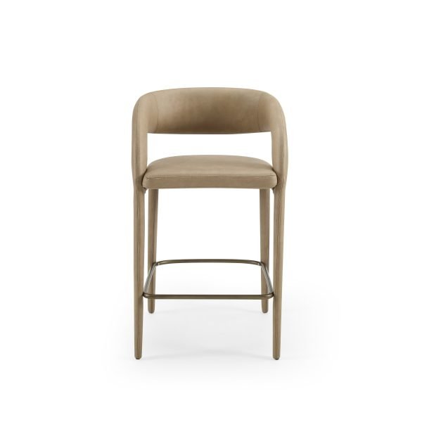 Modrest Faerron - Modern Tan Leatherette Counter Chair - Image 2