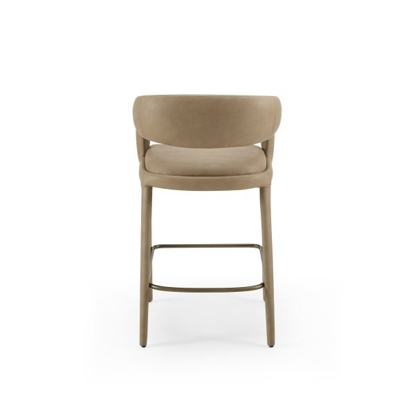 Modrest Faerron - Modern Tan Leatherette Counter Chair - Image 4