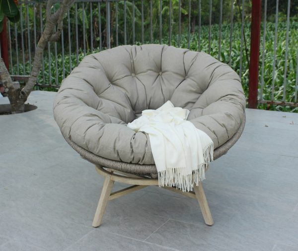 Renava Moon - Outdoor Beige Lounge Chair - Image 2