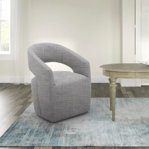 Modrest Angie - Modern Grey Fabric Accent Chair