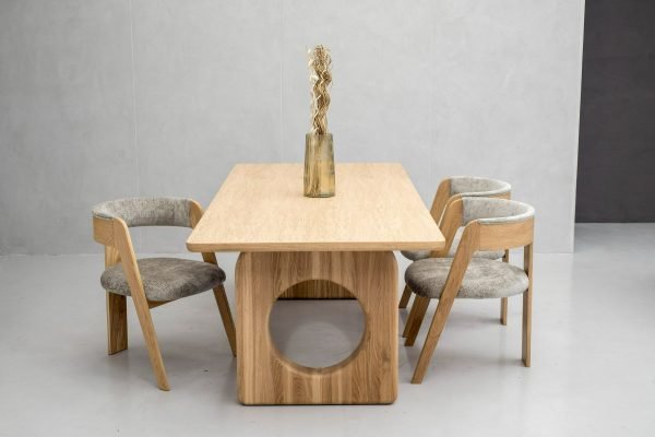 Modrest Washington - Modern Natural Oak Rectangular Dining Table - Image 2