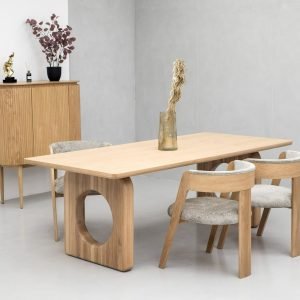 Modrest Washington - Modern Natural Oak Rectangular Dining Table