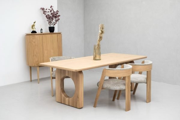 Modrest Washington - Modern Natural Oak Rectangular Dining Table