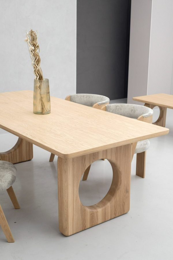 Modrest Washington - Modern Natural Oak Rectangular Dining Table - Image 5