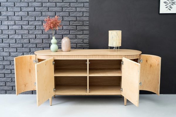 Modrest Miami - Modern Natural Oak Buffet - Image 3