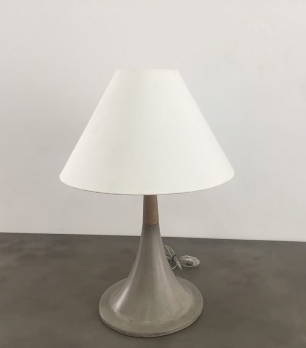 Modrest Nunez Modern Concrete & Oak Table Lamp