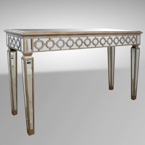 Hyde Transitional Mirrored Console Table