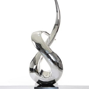 SZ0019 Modern Silver Rotatory Sculpture