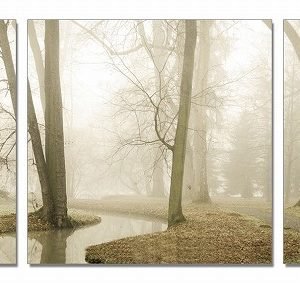 Modrest Mist 3-Panel Photo On Canvas